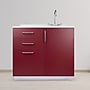 Viva Comfort 36.32'' H x 36" L Exam Room Medical Cabinet with Right Sink, 1-Door, 3-Drawers, Claret (902BASE36RSCL)~#|#~A1D0F5A4-81FB-4D39-B426A7FF319A1E4B_sc7
