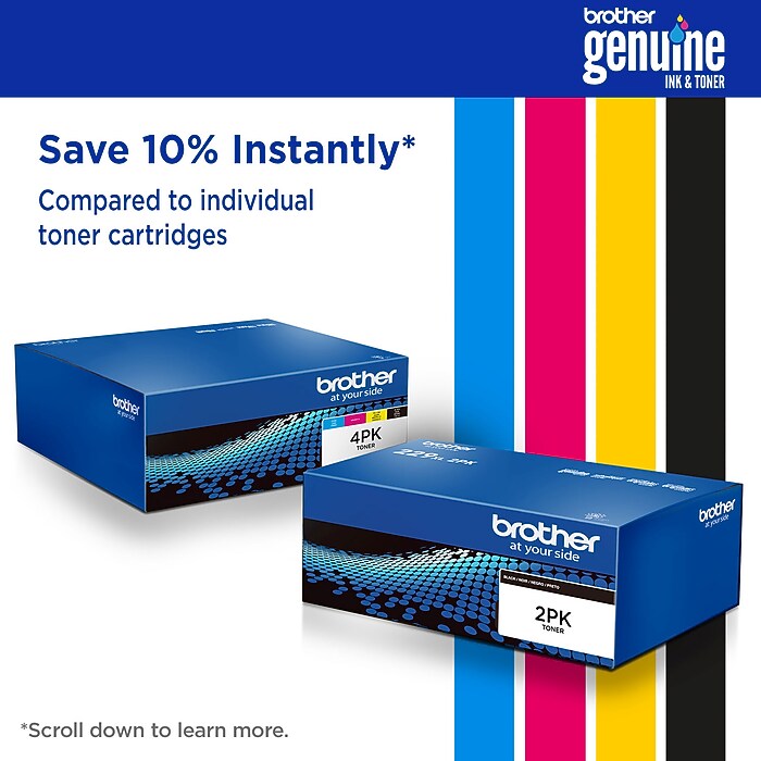 Brother TN-331 Cyan/Magenta/Yellow Standard Yield Toner Cartridge