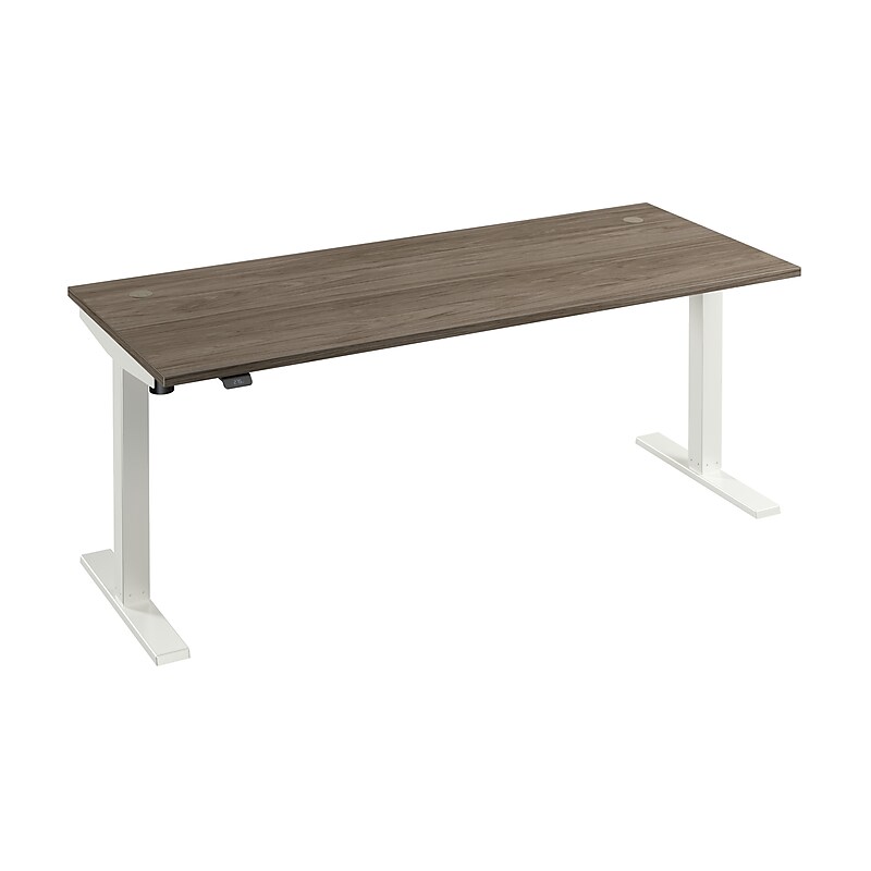 Bush Business Furniture Move 40 Series 72"W Electric Adjustable Standing Desk, Modern Hickory (M4S7230MHWK) image 1