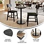 Flash Furniture TopGuard 24" Round Wood Dining Table with Round Base, Black Faux Marble/Black Base (STRD24BMATR18)~#|#~A1D5F767-70E8-4058-B213BED4942712B6_sc7