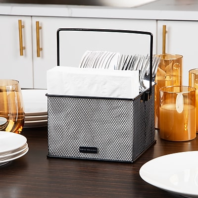 Mind Reader Metal Caddy Countertop Utensil Organizer - Thumbnail 5