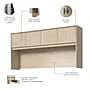 Bush Business Furniture Studio C 72"W Desk Hutch, Natural Elm (SCH172NE)~#|#~A1D7C333-329A-4621-B72B46053E83554F_sc7