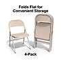 Staples® Metal Office Stacking & Folding Chair, Taupe, 4/Pack (51503)~#|#~A1D99962-377B-4D9D-A5369B844B3A6AF2_sc7
