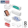 iDESIGN Small Stackable Plastic Storage Bin, Clear, 8/Pack (28488C8)~#|#~A1DB4562-687E-4A94-AFEDD43C0488B4EB_sc7