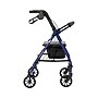 Medline Basic Knockdown Folding Rollator, Adult, Blue (RLKD-150S-6B)~#|#~A1DB4626-3F0F-4B38-B665C044101FCA17_sc7