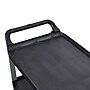 Luxor 3-Shelf Serving Cart with Swivel Wheels, Black/Aluminum (SC13-B)~#|#~A1E2B719-0ED1-4DC3-9969B6E6189C5642_sc7