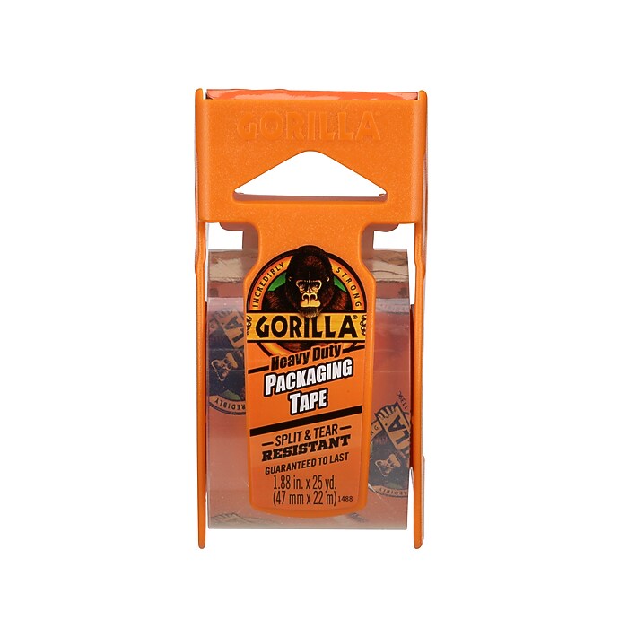 Gorilla Heavy Duty Packing Tape with Dispenser, 1.88