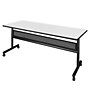 Regency Kobe 72"W x 24"D Foldable Training Room Table, Laminate, With Wheels, White (MKFTM7224WH)~#|#~A1E59E99-EC4B-487D-AAD8FD9B5D5FA993_sc7