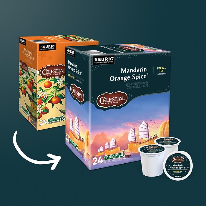 Celestial Seasonings Mandarin Orange Spice Herbal Tea, Keurig® K