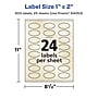 Avery Pearlized Ivory Oval Multipurpose Labels, 1" x 2", Ivory, 600/Pack (94053)~#|#~A1EA3F51-A725-4102-ADEBD0884CFC2A64_sc7