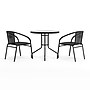 Flash Furniture Lila 28'' Round Table with 2 Rattan Stack Chairs, Black (TLH087RD037BK2)~#|#~A1EB449C-949B-416E-BA5F1A4895D58954_sc7