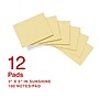 Staples Sticky Notes, 3" x 5", Sunshine Collection, 100 Sheets/Pad, 12 Pads/Pack (ST62890)~#|#~A1ED43DF-D88A-48BE-9FDB18CB0224ADDB_sc7