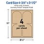Avery Arched Integrated Cards, Matte Kraft Brown, 30/Pack (19479398965)~#|#~A1F19C04-452C-42D9-AD15CAB1DA0B1F22_sc7