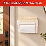 TRU RED Plastic Letter Wall File, Clear, Single‑Pocket – Wall‑Mounted File Holder for Mail, Documents & Folders~#|#~A1F217FE-BDF6-44C8-9BAECDDF9B55D4AF_sc7