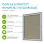 Ghent 24" H x 18" W Enclosed Vinyl Bulletin Board with Satin Frame, 1 Door, Caramel (PA12418VX-181)~#|#~A1F2B50C-8542-44C7-B2DEFC99878CDB83_sc7