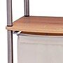 Household Essentials 1-Section Rolling Hamper with Lid, Steel, Ashwood (7052-1)~#|#~A1F5136C-FC35-41CB-9933C1F2FC04D197_sc7