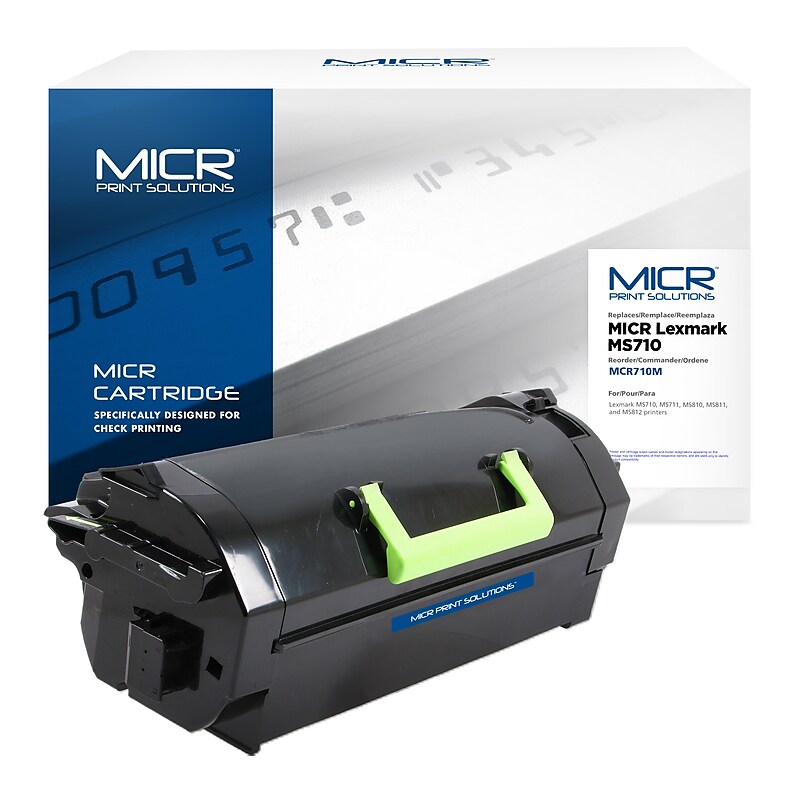 MICR Print Solutions Toner Cartridge for Lexmark MS710/MS811 Series, Prints Up to 25,000 Pages (MCR710M) image 1