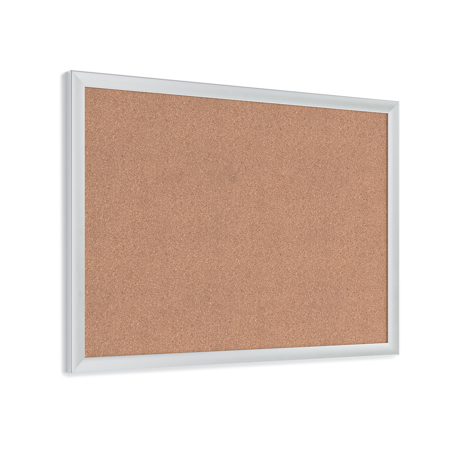Bacheca sughero U Brands 23 x 17 pollici telaio alluminio argento 020U00-01 - Foto 5 di 6