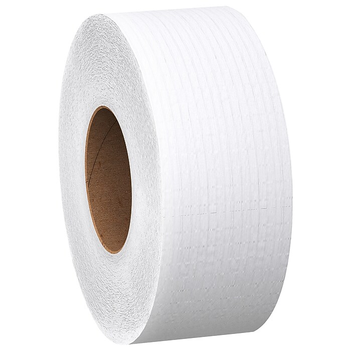 Scott Essential JRT Recycled Jumbo Toilet Paper, 2-ply, White