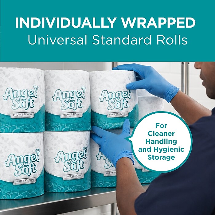 Angel Soft Professional Series Recycled Toilet Paper, 2-ply, White