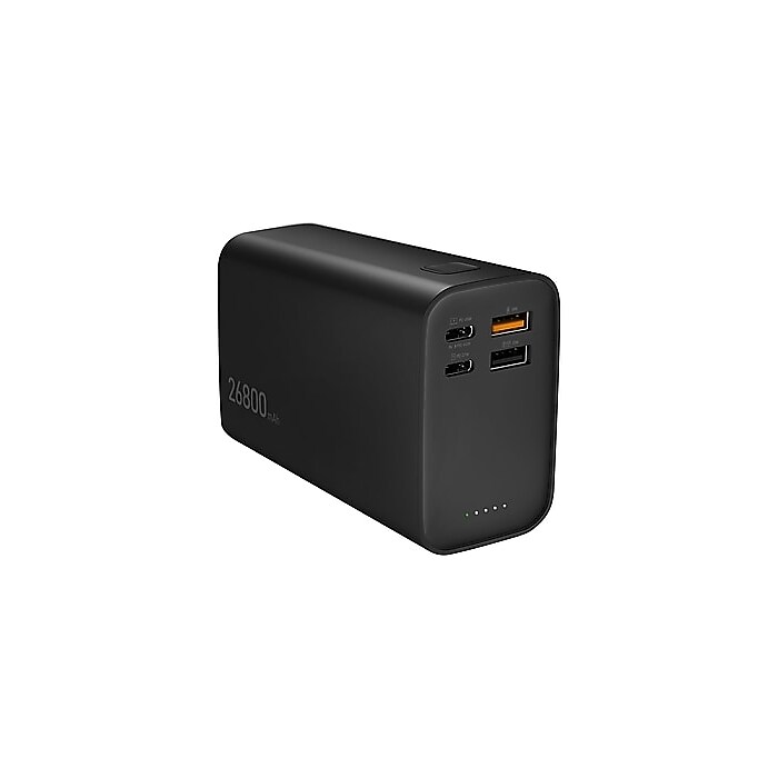 J5Create USB-A/USB-C Power Bank, 26800mAh, Black (JPB26465) | Staples