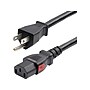StarTech 12' NEMA 5-15P to Locking C13 Power Cable, Male to Female, Black (27LC-4B00-POWER-CORD)~#|#~A2136738-1DEF-4265-9B12CA8595E6444D_sc7