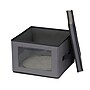 Household Essentials Large Stackable Folding Fabric Dinner Plate Storage Box, 8.5" x 12"x 12", 21.2 Qt., Gray (52536-1)~#|#~A2157A80-9F8A-4E80-90442C2AFC706833_sc7