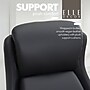 Elle Decor Rivendell AIR Lumbar Ergonomic Vegan Leather Swivel Executive Chair, Black (60124-BLK)~#|#~A21A3869-A226-4504-945214B68C43D454_sc7