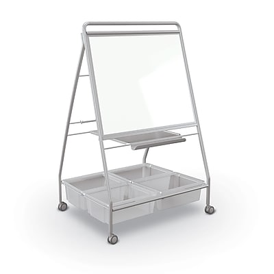 TLC 2 Mobile Dry Erase Easel With Tubs