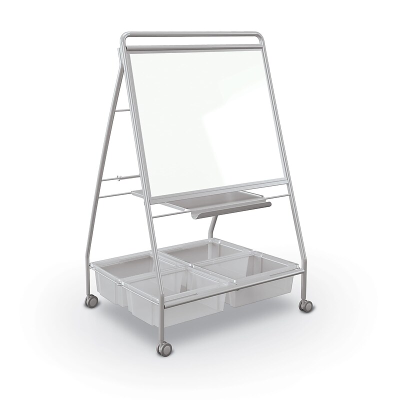 MooreCo TLC 2 Mobile Dry Erase Easel With Tubs (35362) image 1