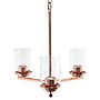 Lalia Home 3-Light 15" Classic Clear Glass and Metal Hanging LED Pendant Chandelier, Rose Gold (LHP-3012-RG)~#|#~A21C7766-FD0C-406B-98C343D25981DD0B_sc7