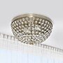 Lalia Home 13" Classix Crystal Glam Two Light Dome Shaped LED Flush Mount Ceiling Fixture, Antique Brass (LHM-2000-AB)~#|#~A21F06A6-6CDC-4554-8F435EC8412DF03C_sc7