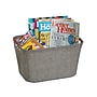 Household Essentials Small Fabric Storage Bin, 7.5" x 13"x 10", 16.88 Qt., Gray (623)~#|#~A221F5C2-5152-41E3-9D0624FE44049AC4_sc7
