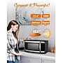 Commercial Chef 1.1 Cu. Ft. Countertop Microwave, Black with Stainless Steel (CHM11MS)~#|#~A223CA07-2603-4FC2-9FDDE9F0DBC1CC78_sc7