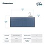 Viva Comfort 36.75'' H x 72" L Medical Cabinet with Right Sink, 6-Doors, 3-Drawers, Blueberry (902BASE72RSBL)~#|#~A22825DB-FC36-4C88-BF58EB46E68FE129_sc7