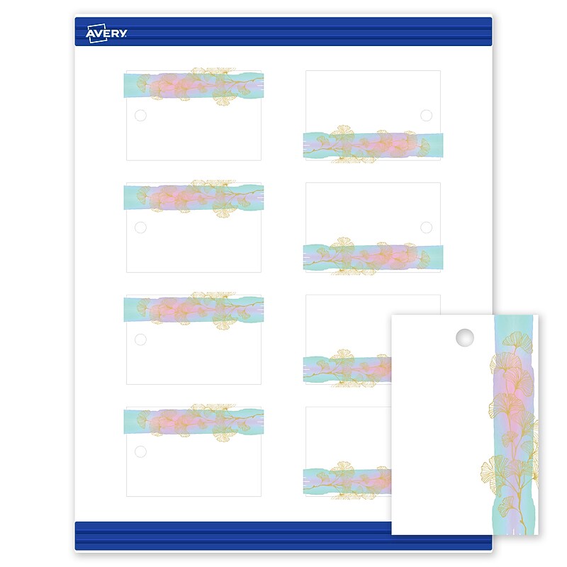 Avery  3" Blank Price & Merchandise Tags, White, 80/Carton (S00-EVK-PRMWT10) image 1