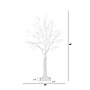 Nearly Natural 4' Pre-Lit Artificial White Twig Tree with 160 Warm White LED Lights (T4924)~#|#~A22A855D-CB72-4BD7-80F2C0BDBF2B24F7_sc7