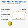 Avery Gold-White Christmas Trees Matte Blank Card, White, 20/Pack (S00-FDY)~#|#~A22B10DE-F448-4431-AB71B142E67648EF_sc7