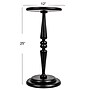 Storied Home Bishop Pedestal Cocktail Side Table, Black (EC1432)~#|#~A22B3079-4E0A-4583-9E1DD772613249E4_sc7