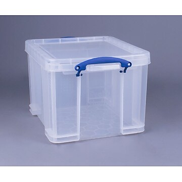 Really Useful Locking File Box, Letter/Legal Size, Clear (32CL