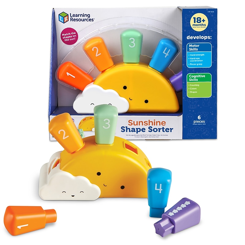 Learning Resources Sunshine Shape Sorter, Multicolored (LER9808) image 1