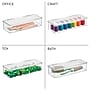 iDESIGN Medium Stackable Plastic Storage Bin, Clear (40263)~#|#~A2402B77-FE00-4EEF-9E3622B940033881_sc7