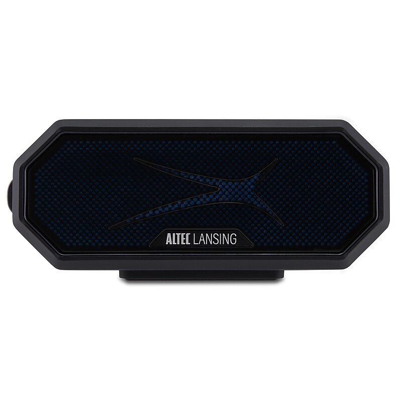 Altec Lansing Wireless Bluetooth HydraJolt2.0 Speaker, Black/Blue (IMW1202-BLKRYB) image 1