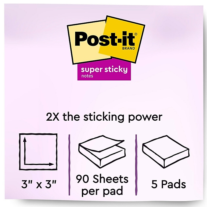 Post-it Super Sticky Recycled Notes - Oasis Color Collection - 1080 - 3 Post-it Super Sticky Recycled Notes - Oasis Color Collection - 1080 - 3