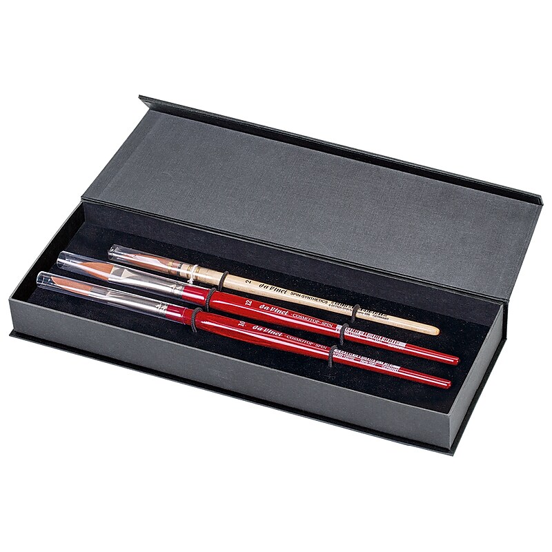 da Vinci COSMOTOP-SPIN Watercolor Synthetic Bristle Brushes, 3/Pack (DVXVA42520) image 1