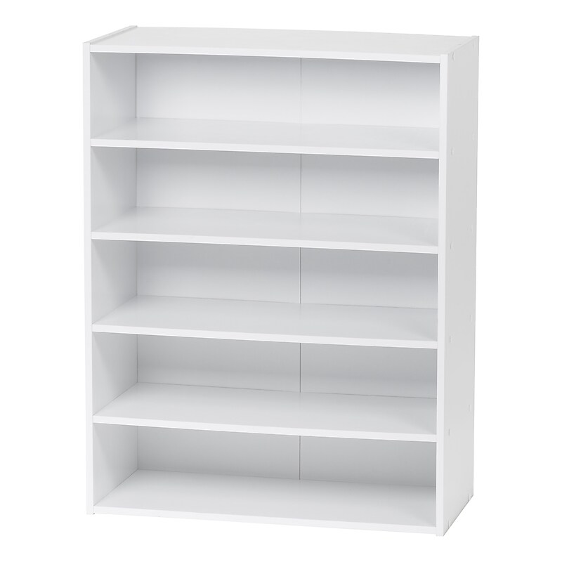 Iris 31.51" 5-Shelf Bookcase, White (596984) image 1