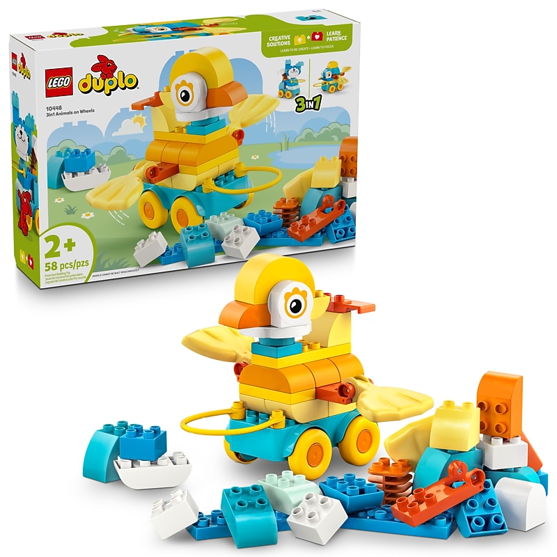 LEGO DUPLO 3-in-1 Animals on Wheels, 58 Pieces (10448) image 1