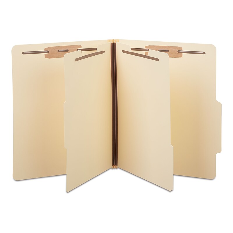 Staples® Classification Folder, 2-Dividers, 2 1/2" Expansion, Letter Size, Manila, 10/Box (ST384872/384872) image 1