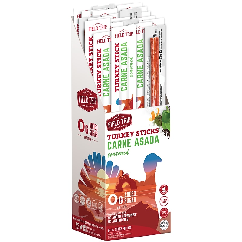 Field Trip Carne Asada Turkey Meat Stick, 1 oz., 24/Box (C01002406CA) image 1