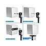 Mount-It! Height-Adjustable Speaker Floor Stand, Black, 2/Pack (MI-1232)~#|#~A266492F-EE1E-4555-846AB8F46C2E21FA_sc7